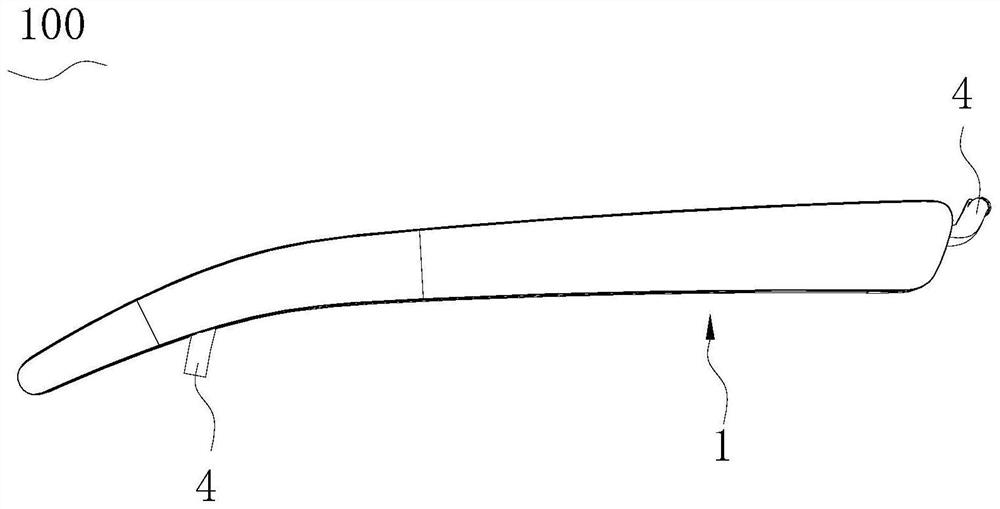 Intelligent glasses and glasses leg assembly thereof