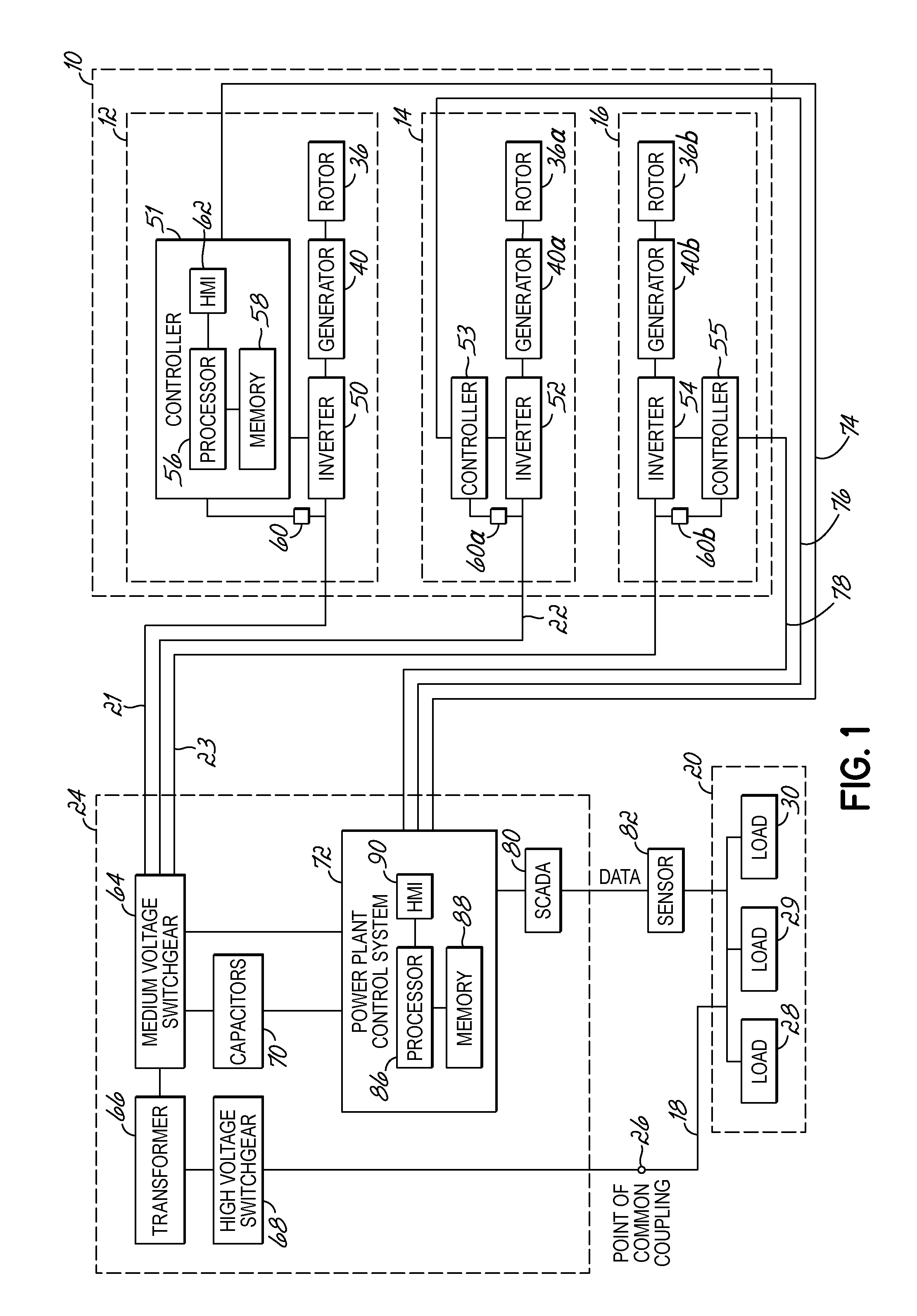 System, method, and computer program product for utilizing a wind park as a variable power system stabilizer