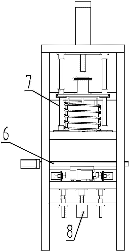 Casting and welding mechanism of storage battery casting and welding machine
