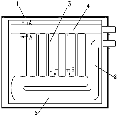 Novel heat absorption plate with blue film coating and flat-plate collector with the heat absorption plate