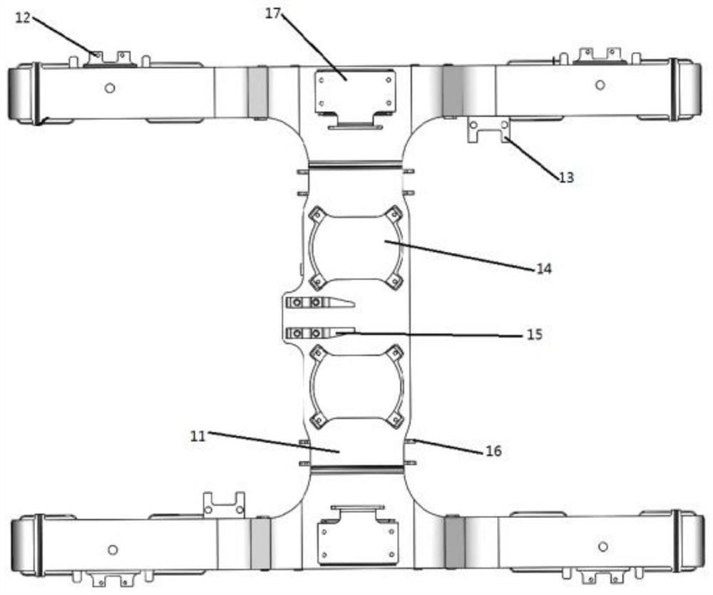 Welding bogie for rail engineering vehicle