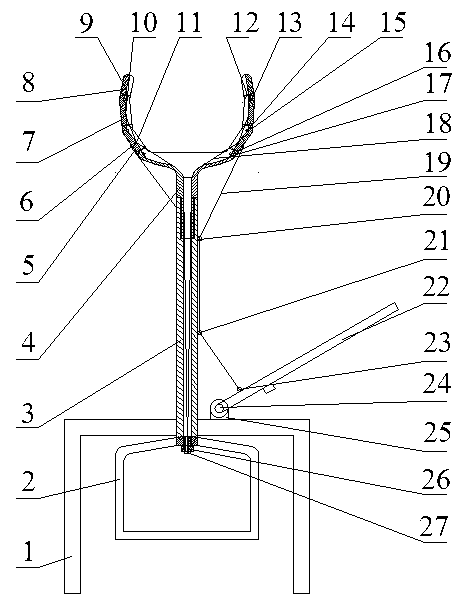 Garlic splitting mechanical hand