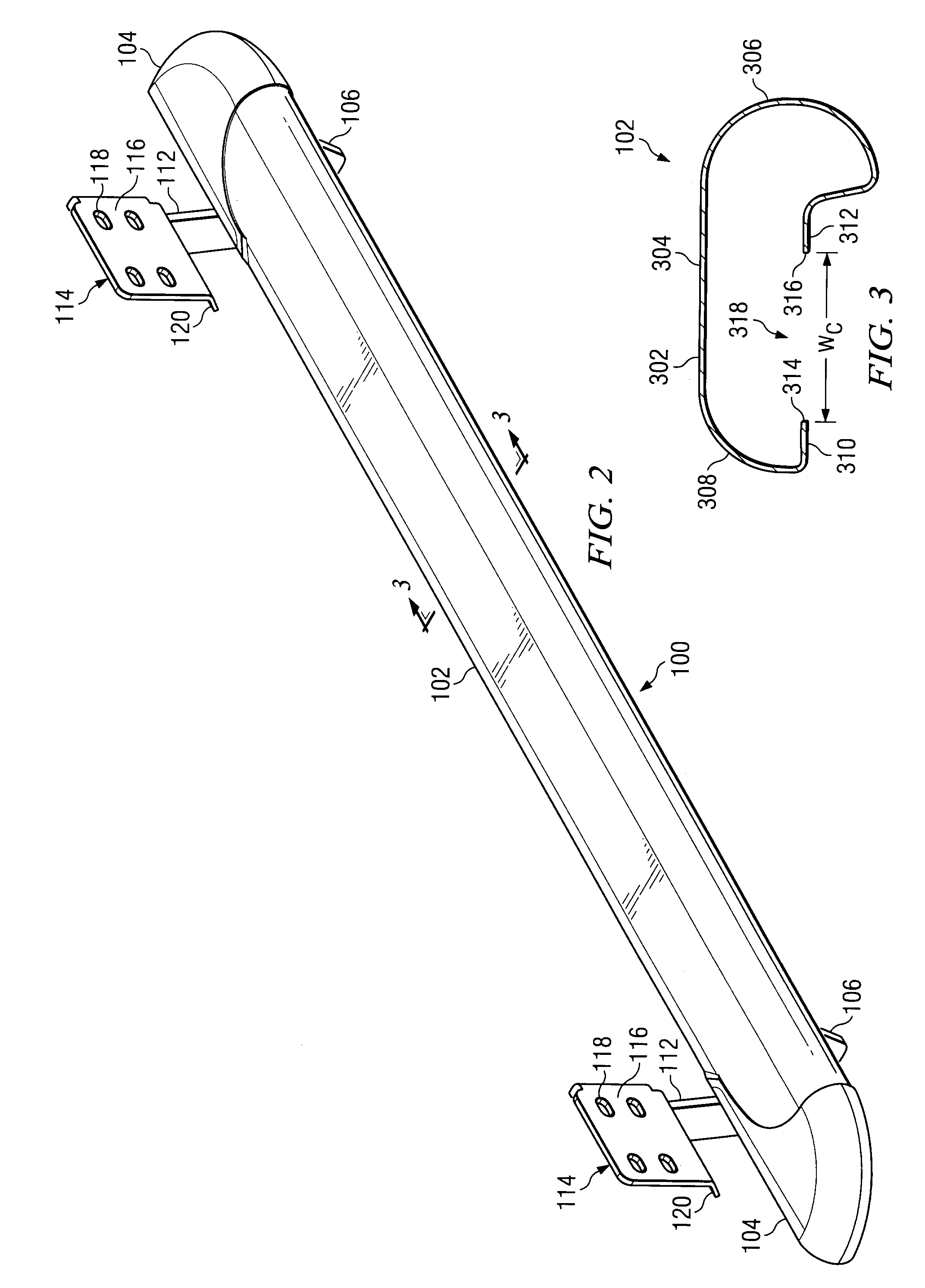 Roll formed step rail for a vehicle