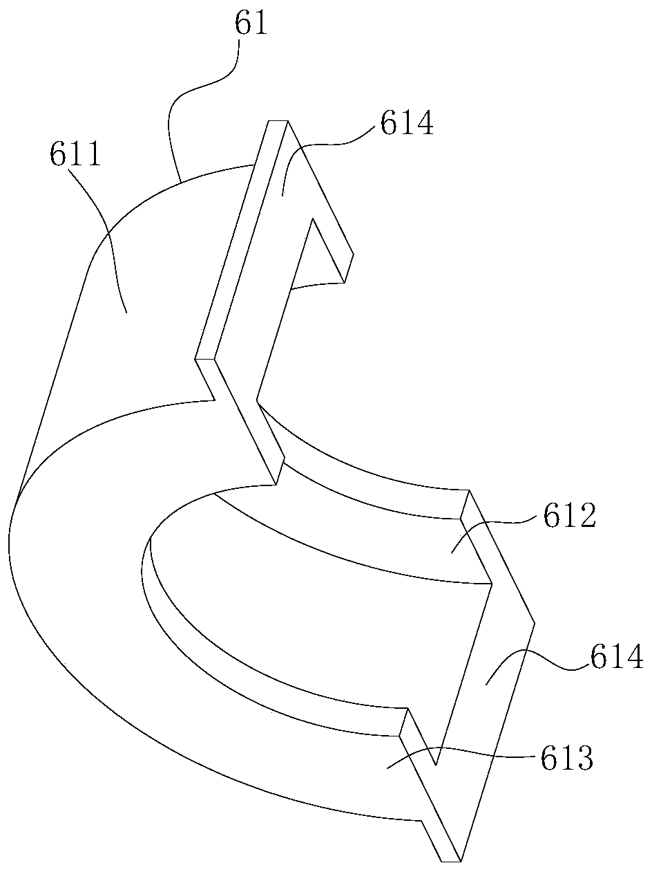 A bridge inspection vehicle slewing device