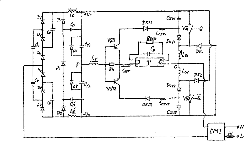 Active soft switch semi-bridge method