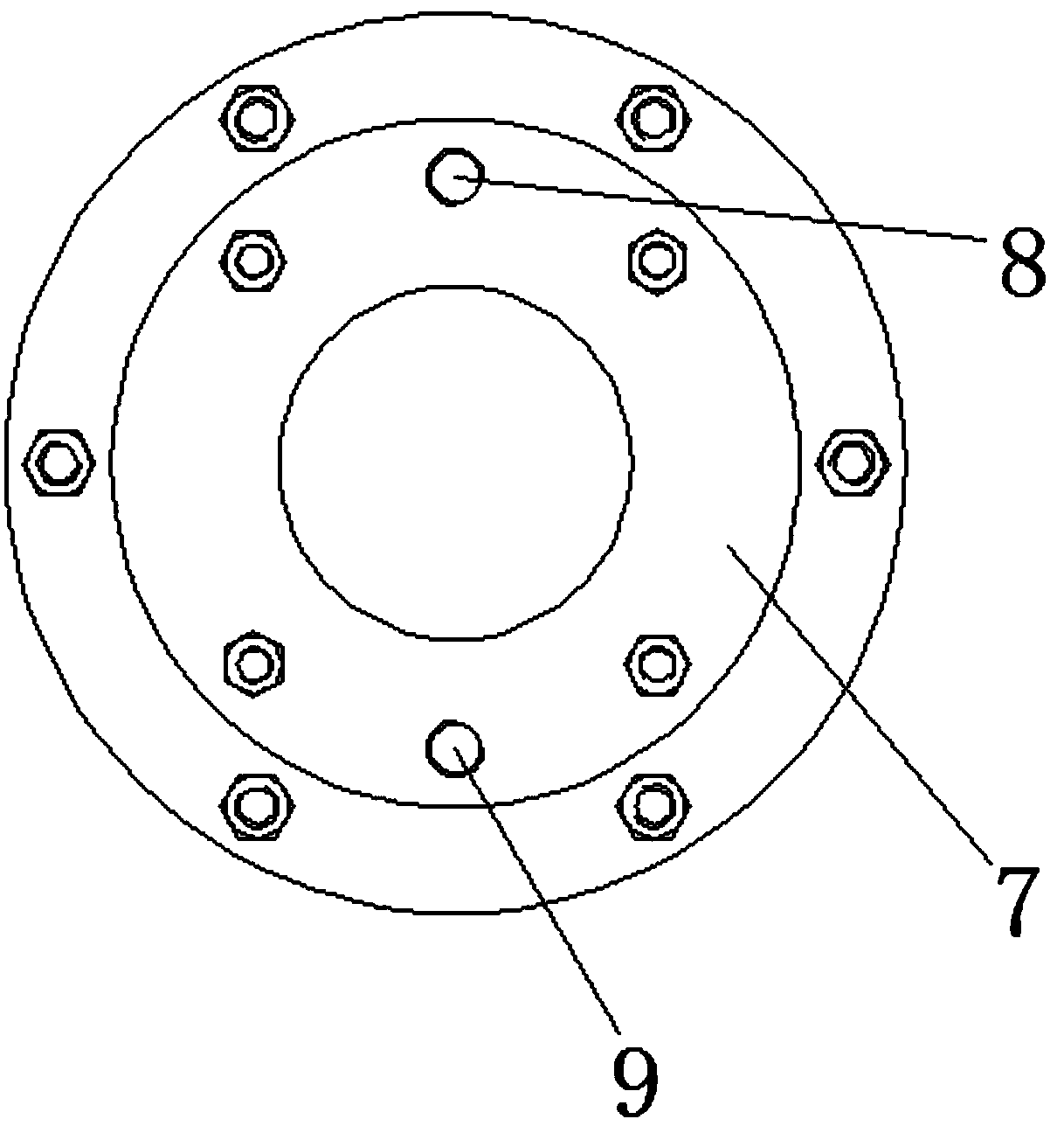 Large reciprocating type oil scraping ring assembly of process compressor