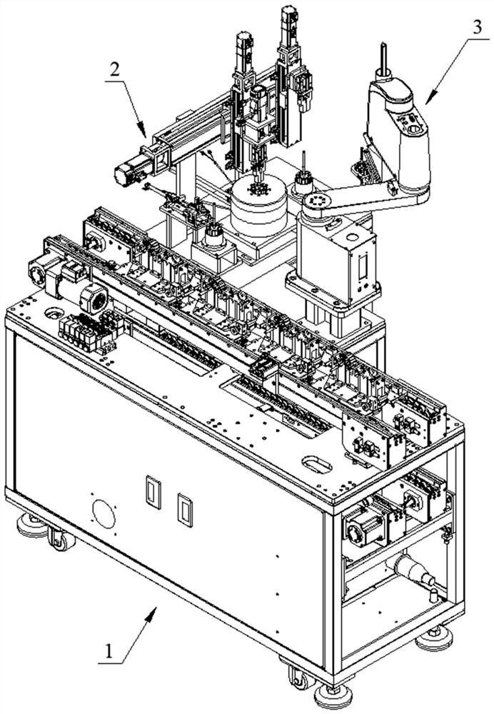 Rotor positioning device and rotor magnetizing equipment