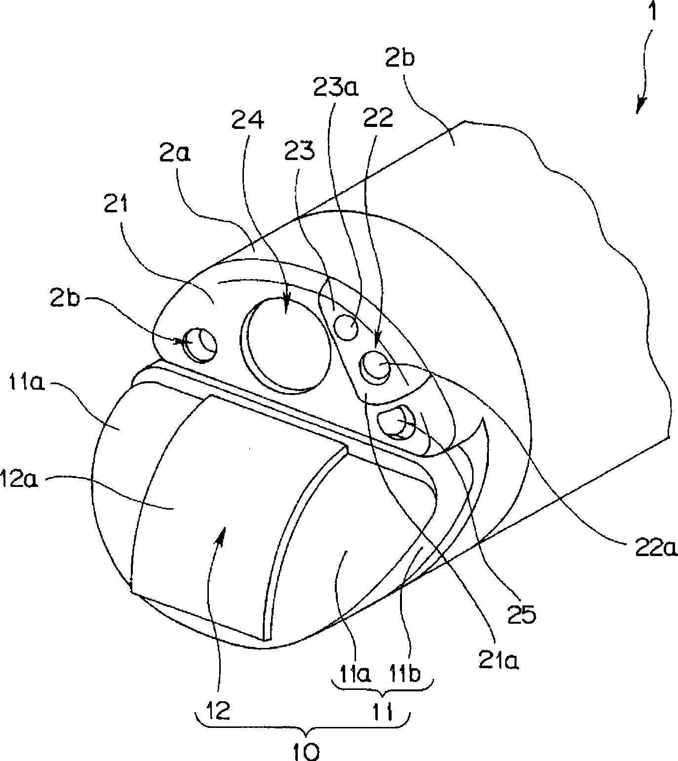 Ultrasonic probe and ultrasonic endoscope with ultrasonic probe