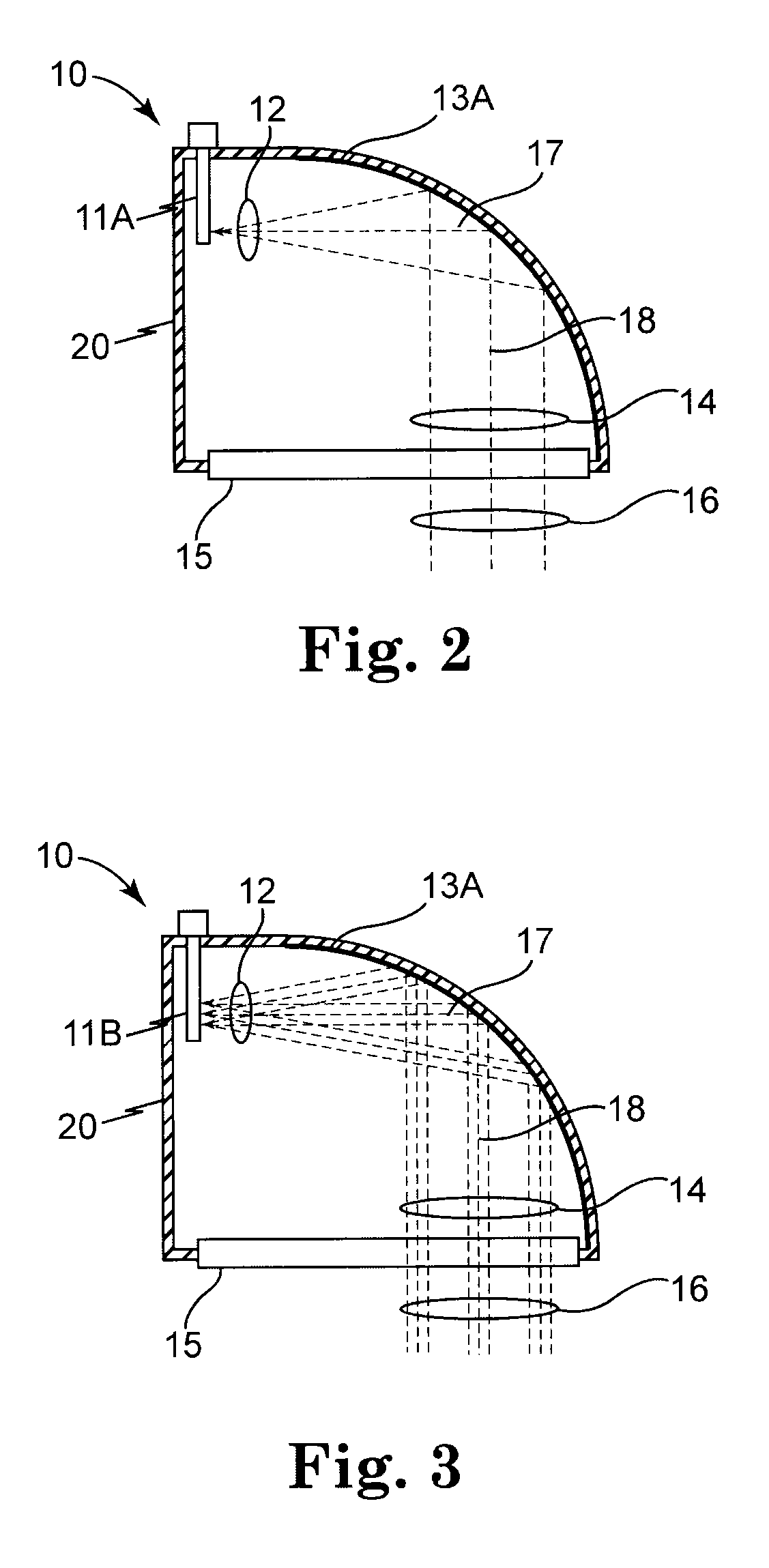 Rear-loaded light emitting diode module for automotive rear combination lamps