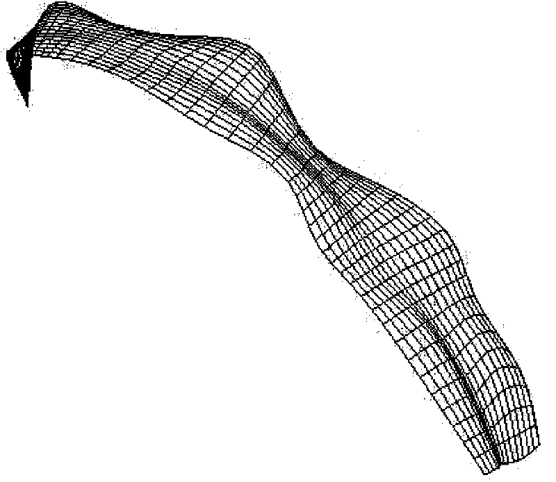 Parameter template-based corn leaf virtual simulation modeling method