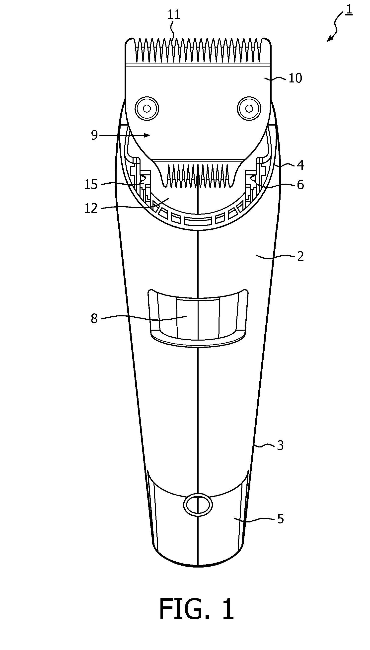 Device for trimming hair