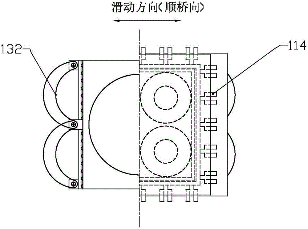 Two-way vibration absorption and isolation support suitable for cable-stayed bridge and suspension bridge