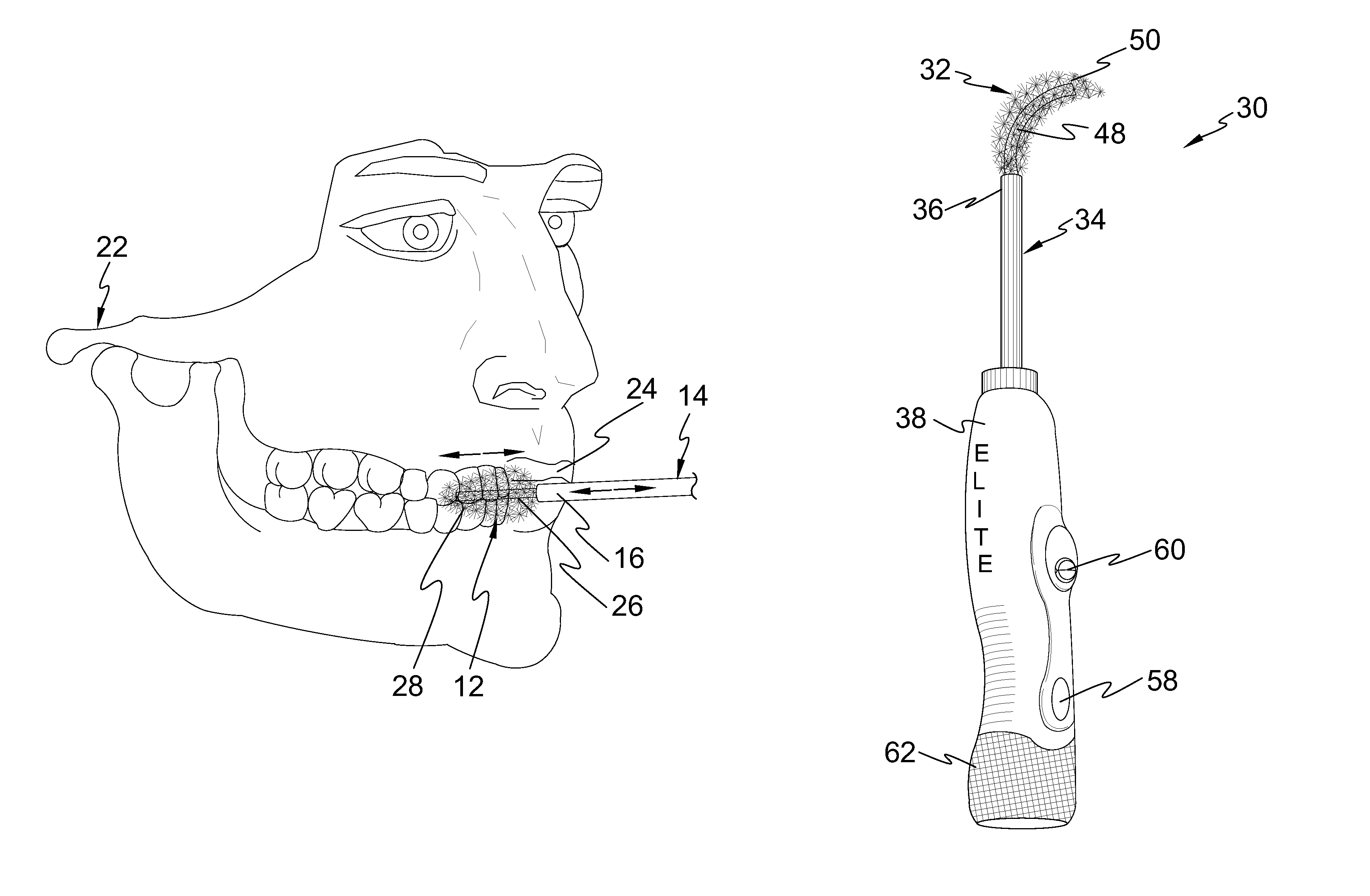 Closed mouth toothbrush