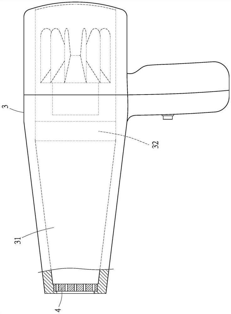 Far infrared ray assembly with metal base material and hot gas supply device