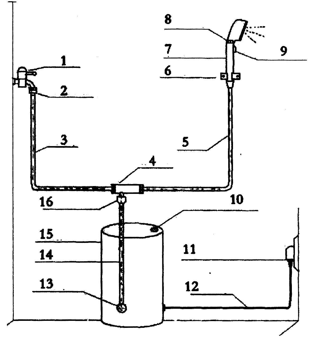 Portable shower machine