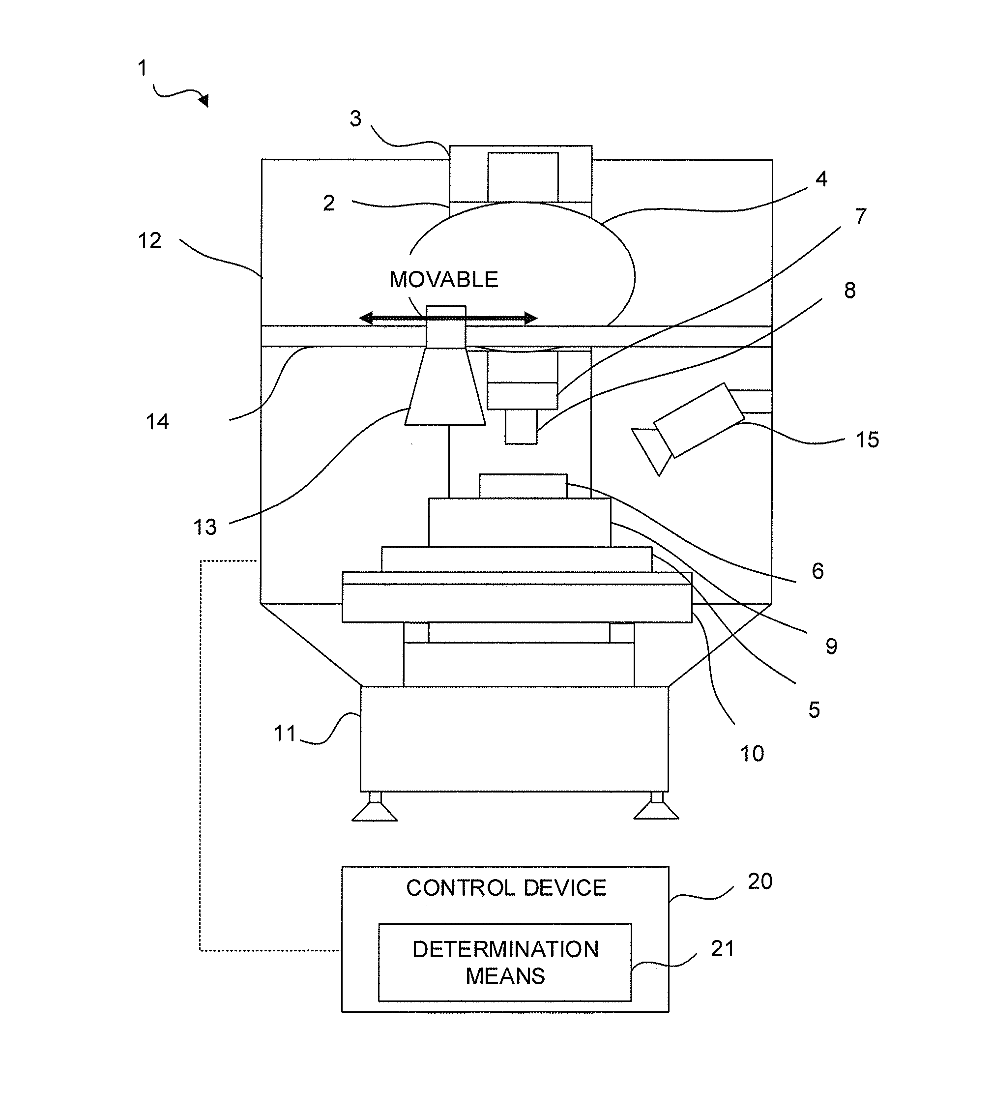 Processing machine including electric discharger
