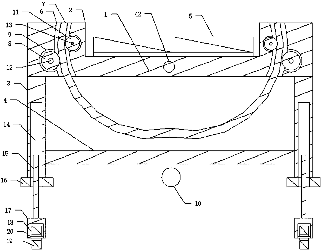 Stretcher special for medical ambulance helicopter