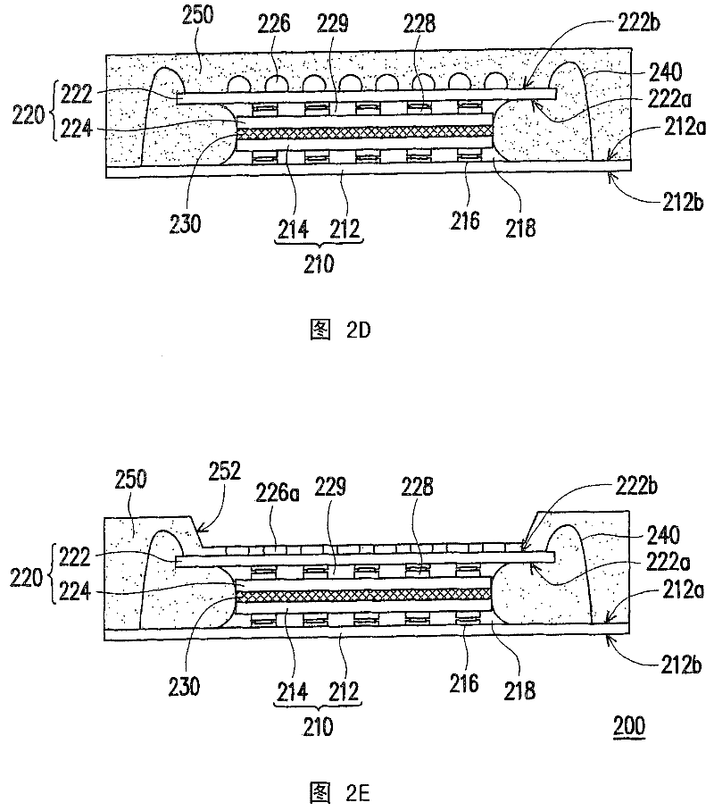 Stack type chip packaging structure and manufacturing method thereof