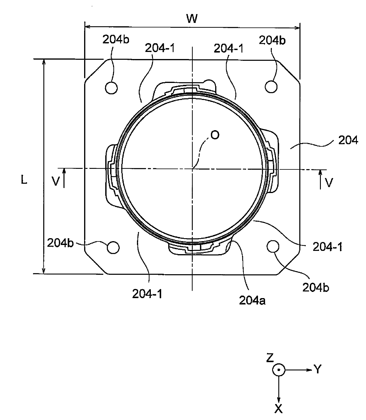 Lens holder driving device and portable device