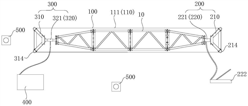 Truss structure loading test system