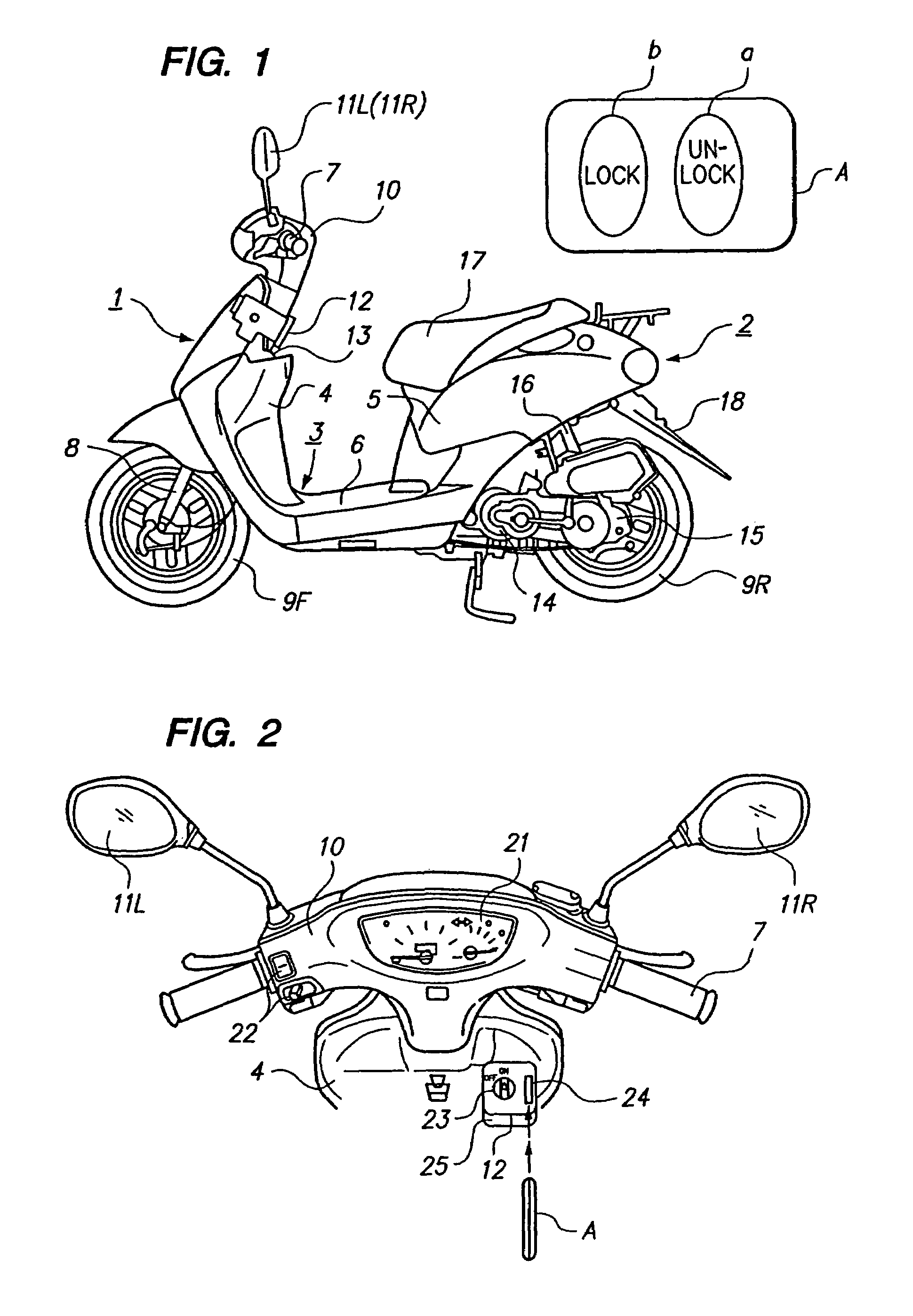 Anti-theft device in motorcycle