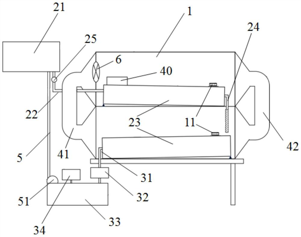 A gas-liquid circulation cutting culture frame