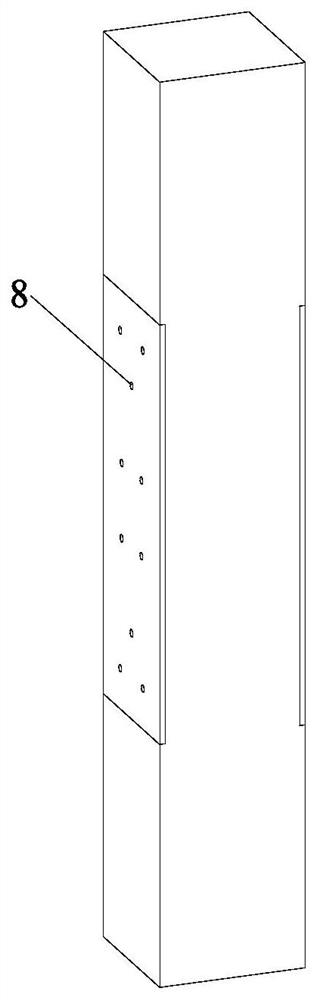 Prefabricated concrete frame beam-column self-resetting composite joint connection structure and assembly method