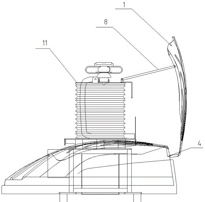Pantograph charging system, pantograph protective cover and vehicle