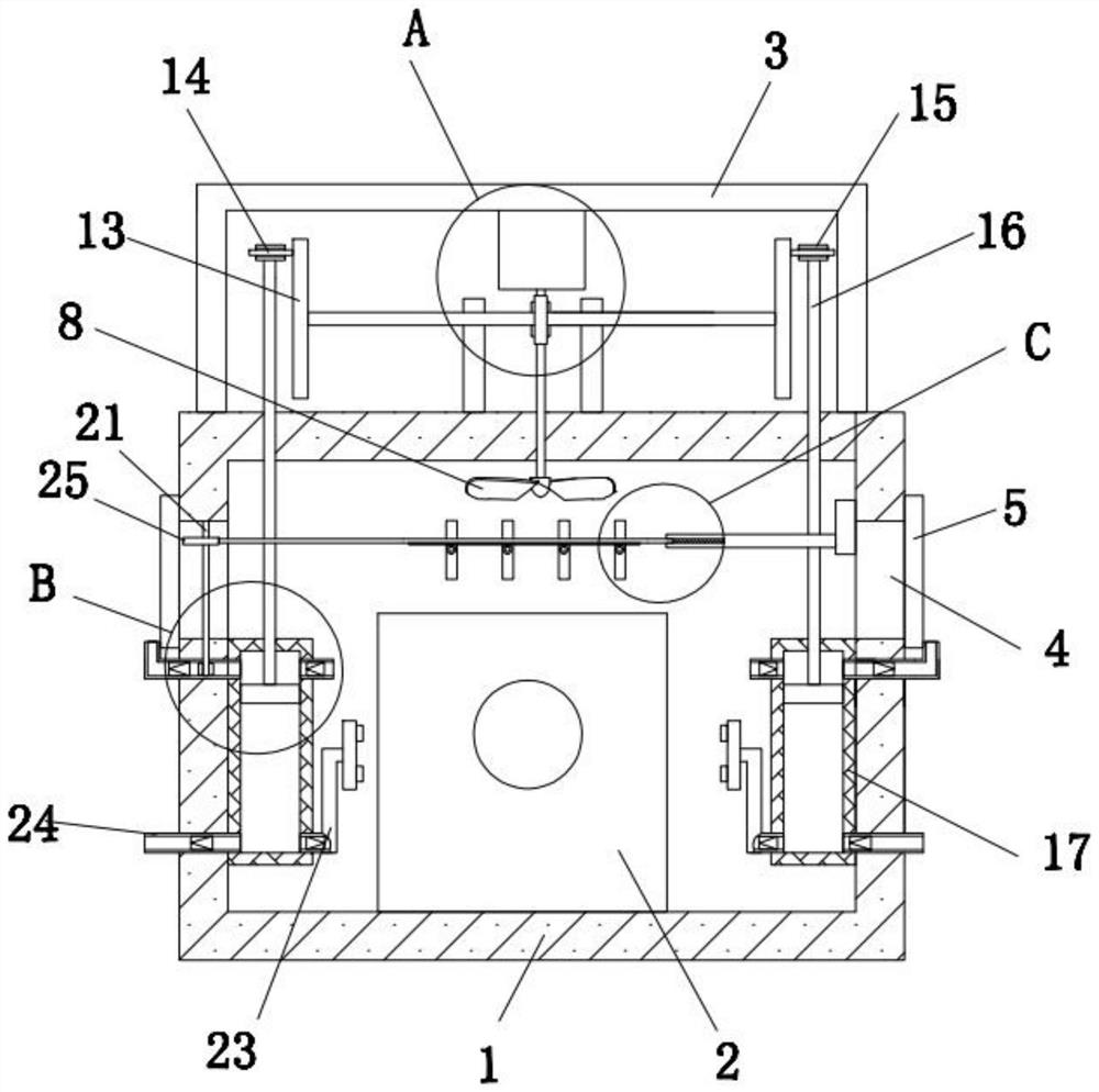 Urban traffic engineering rail-post horizontal displacement monitoring and measuring equipment