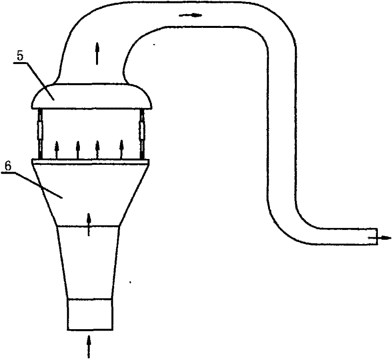 Method and device for collecting ventilation air methane on top of diffuser of main fan of coal mine
