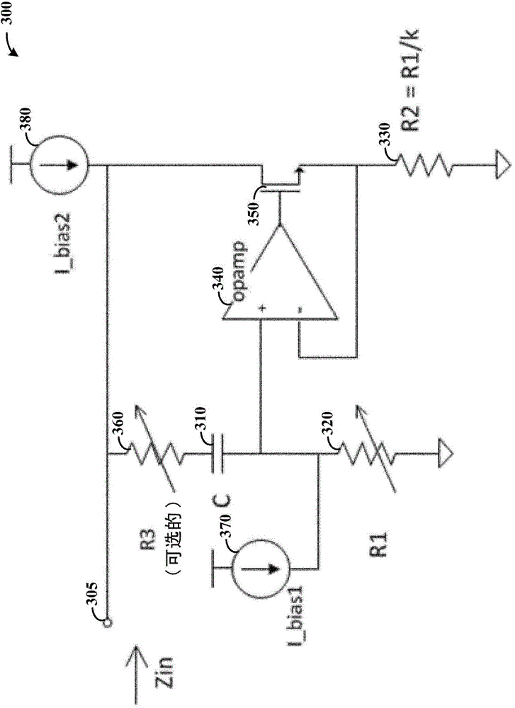 Capacitance multiplier and method