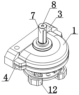 Self-locking hairbrush roller driving mechanism