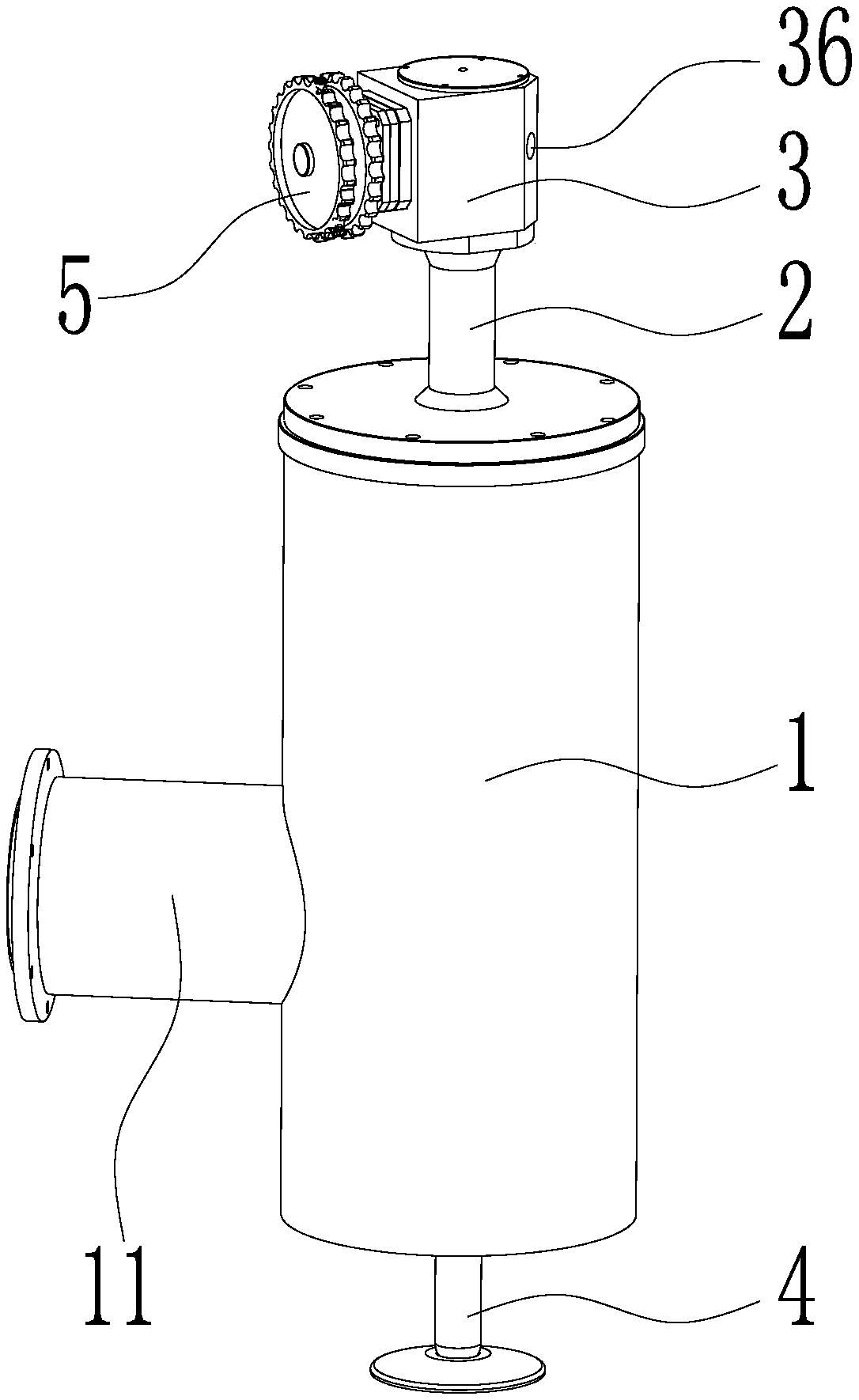 Belt pulley driving device for pop-top can filling machine