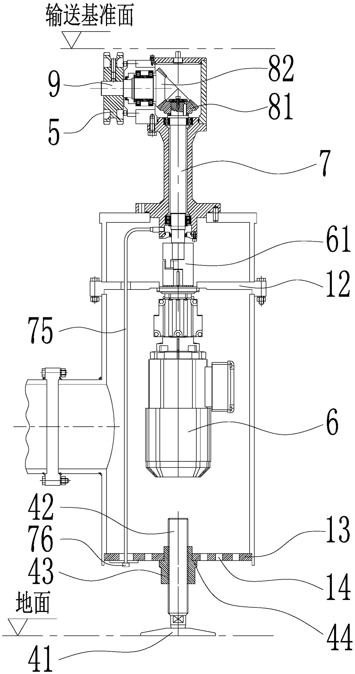 Belt pulley driving device for pop-top can filling machine