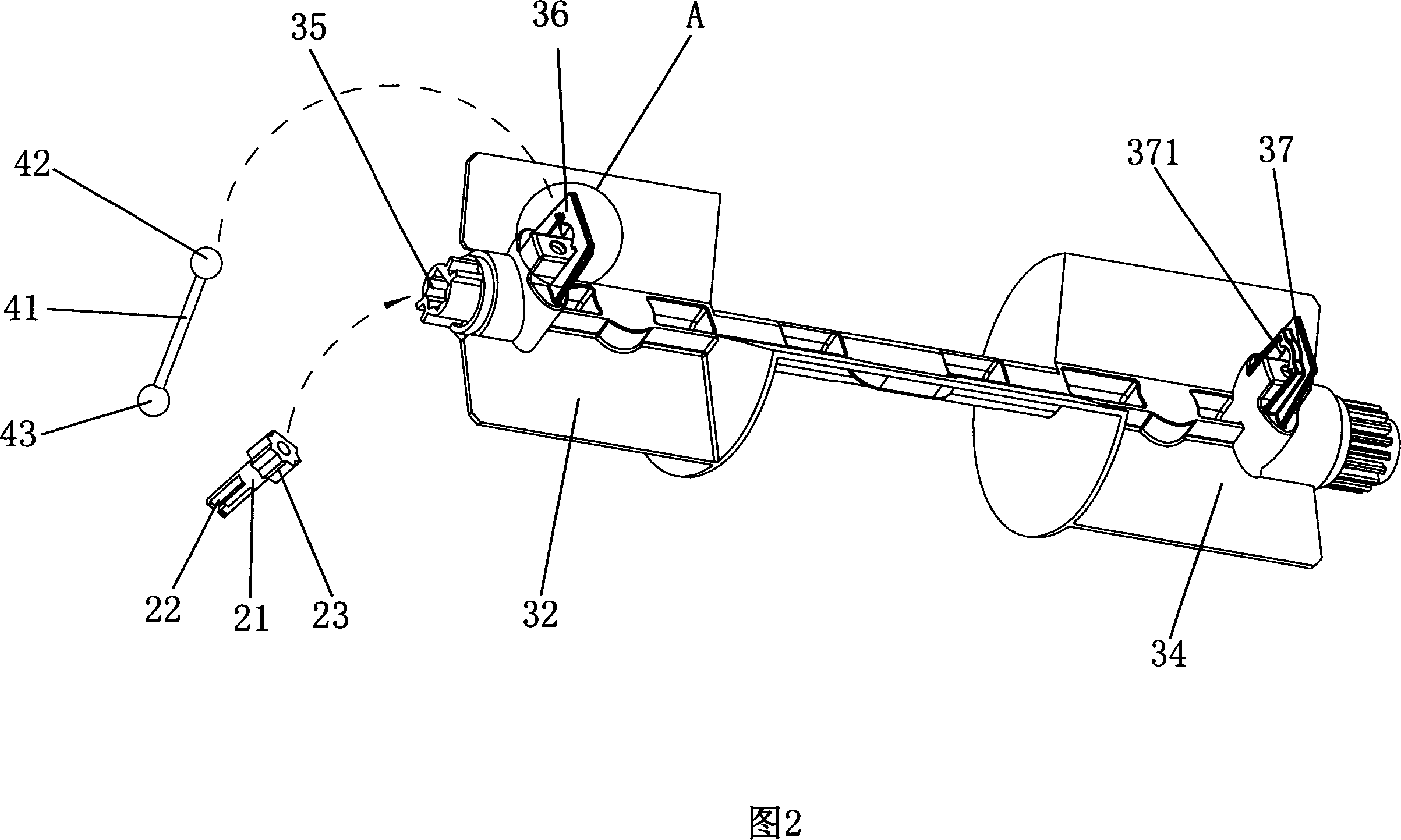 Air outlet mechanism of automobile air conditioner