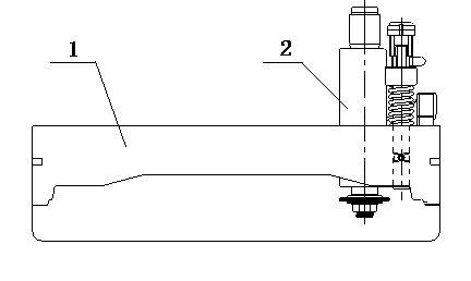 Axial adjusting device of grooving saw for board cutting of woodworking