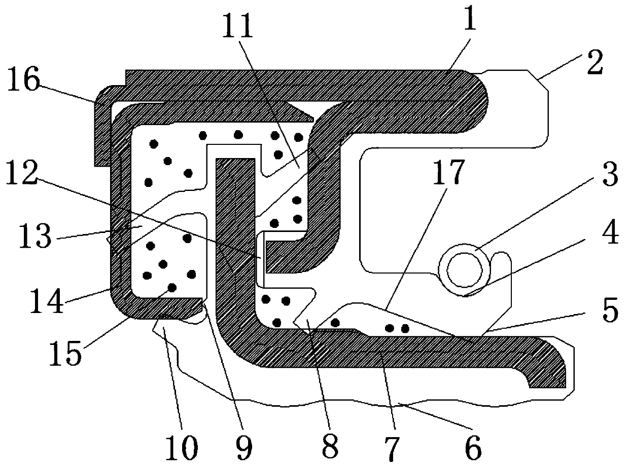 Axle hub oil seal with repeatedly dismounting-and-mounting function and displacement resisting function