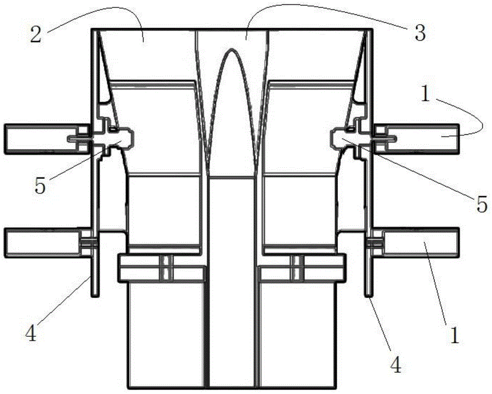 Integrated six-frequency-range multipurpose composite feed source