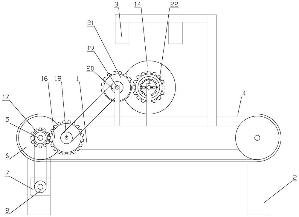 Double-sided detection device for cylindrical iron metal workpiece