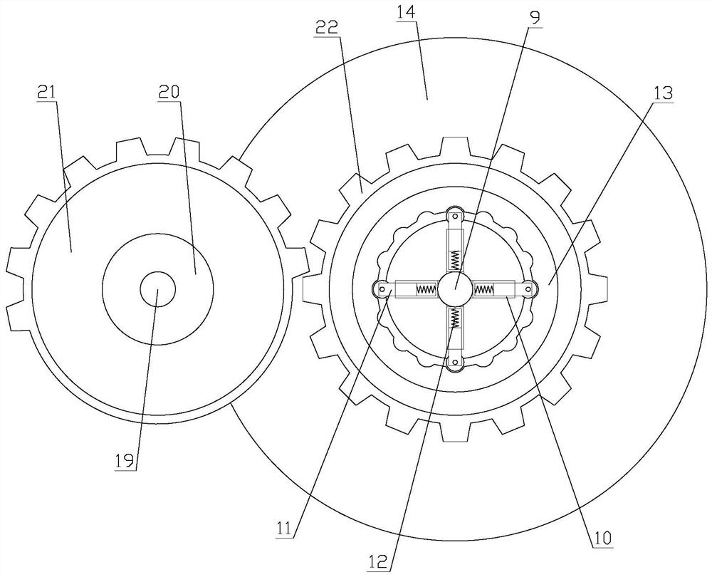 Double-sided detection device for cylindrical iron metal workpiece