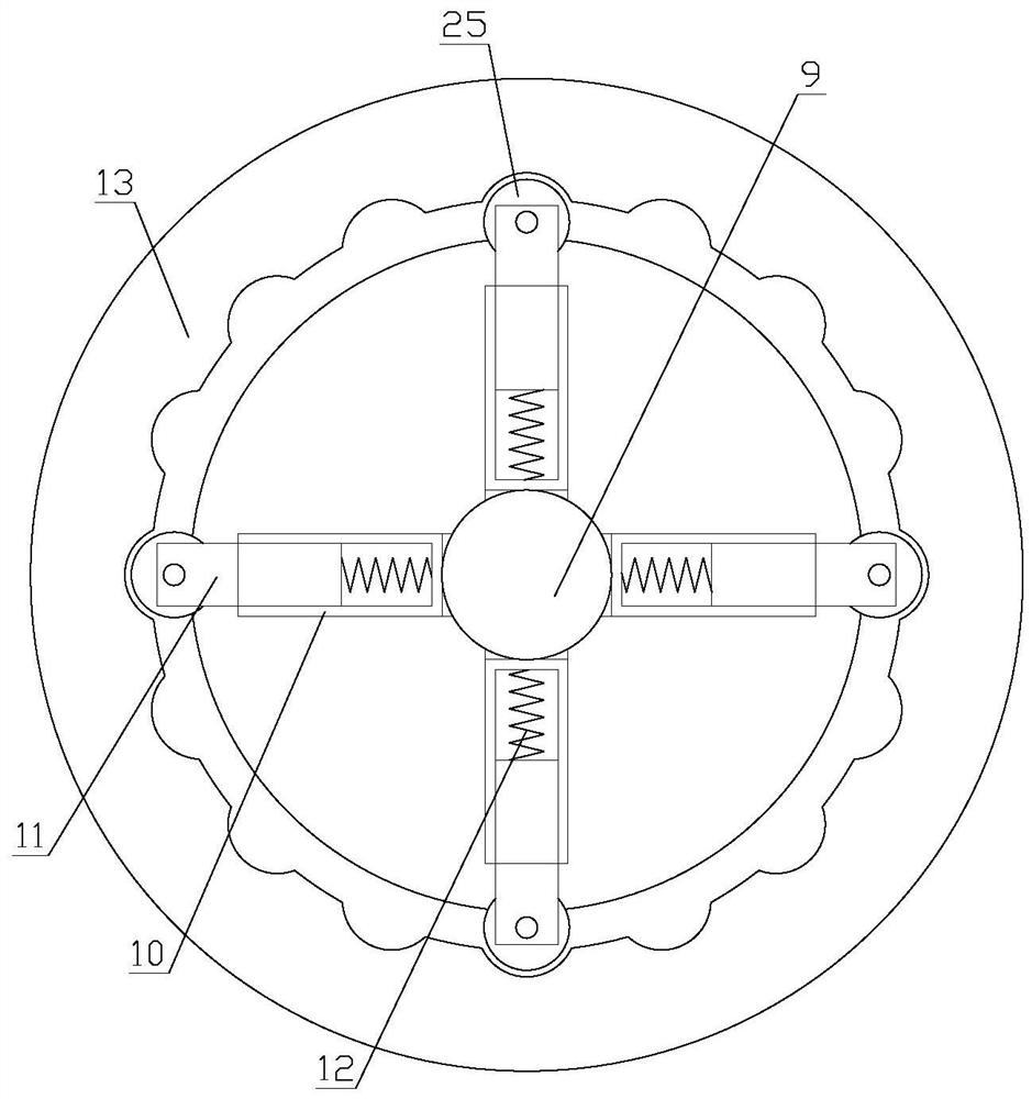 Double-sided detection device for cylindrical iron metal workpiece