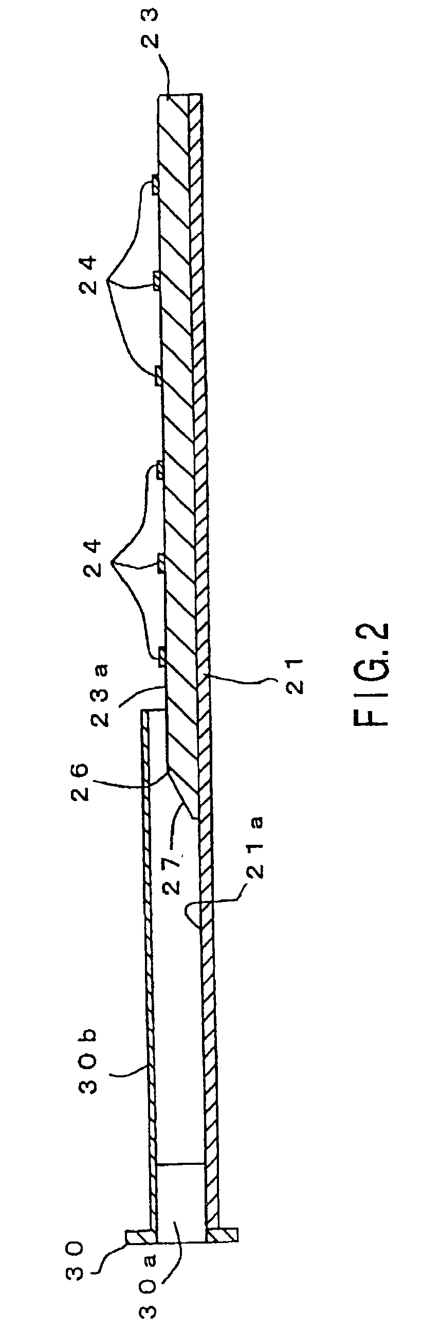 Dielectric leak wave antenna having mono-layer structure