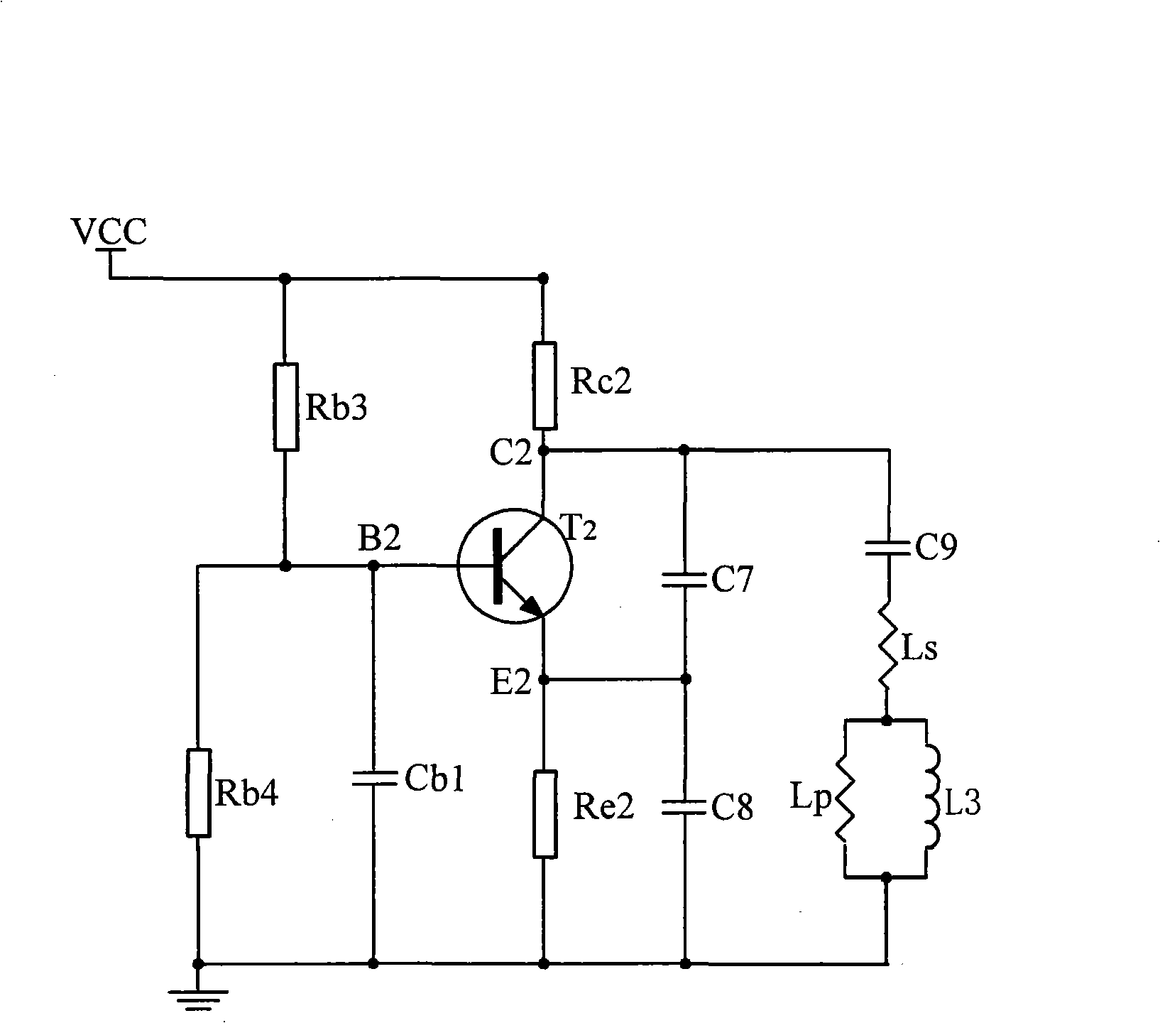Oscillating circuit for detecting tiny plane coil inductance