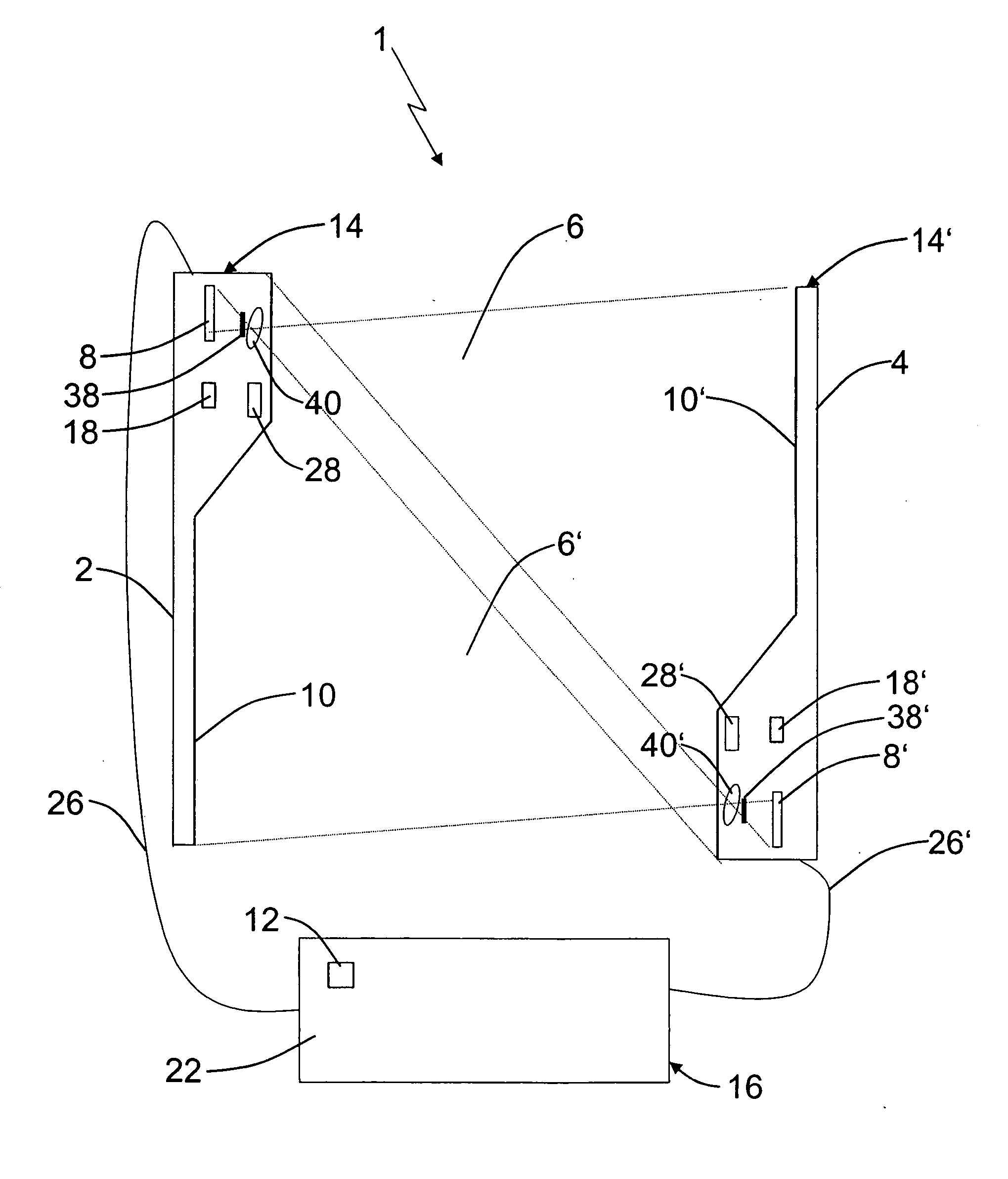 Apparatus for securing a dangerous zone