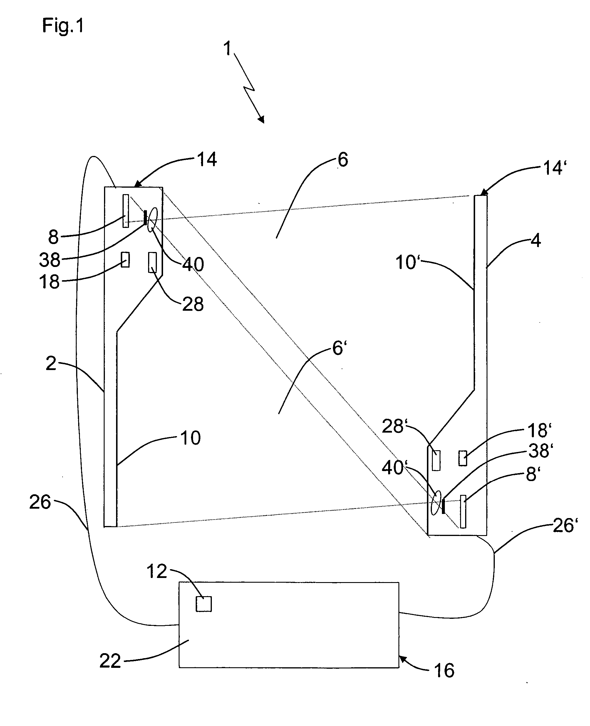 Apparatus for securing a dangerous zone