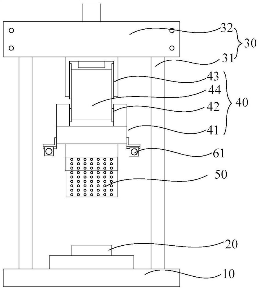 Low-cycle fatigue composite test device