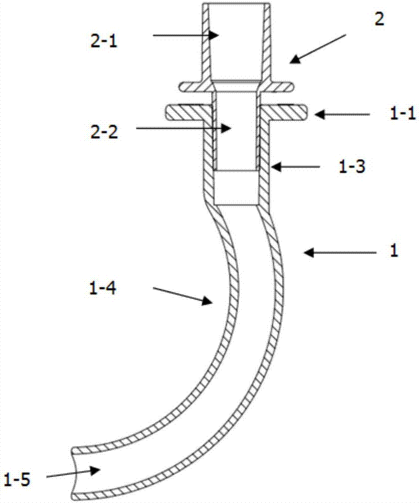 Oropharynx airway with air source connector