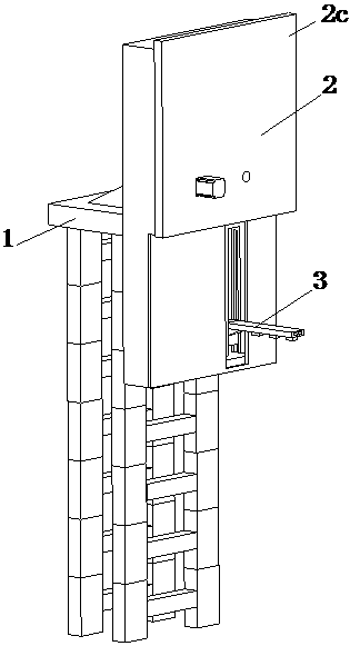 Intermittent building mortar elevator