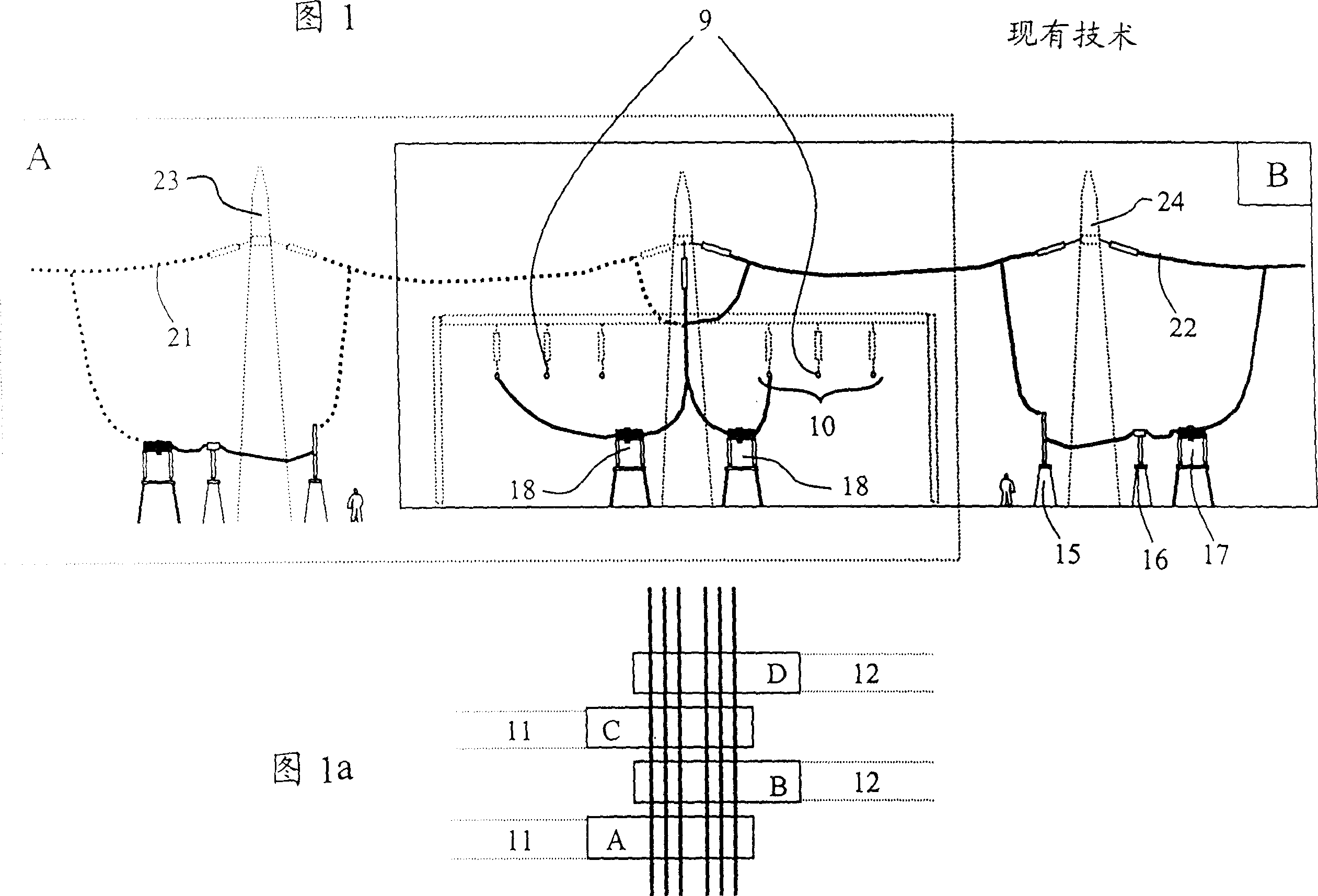 High voltage hybridstation with opposite busbars and shielded cutoff and switching modules for same