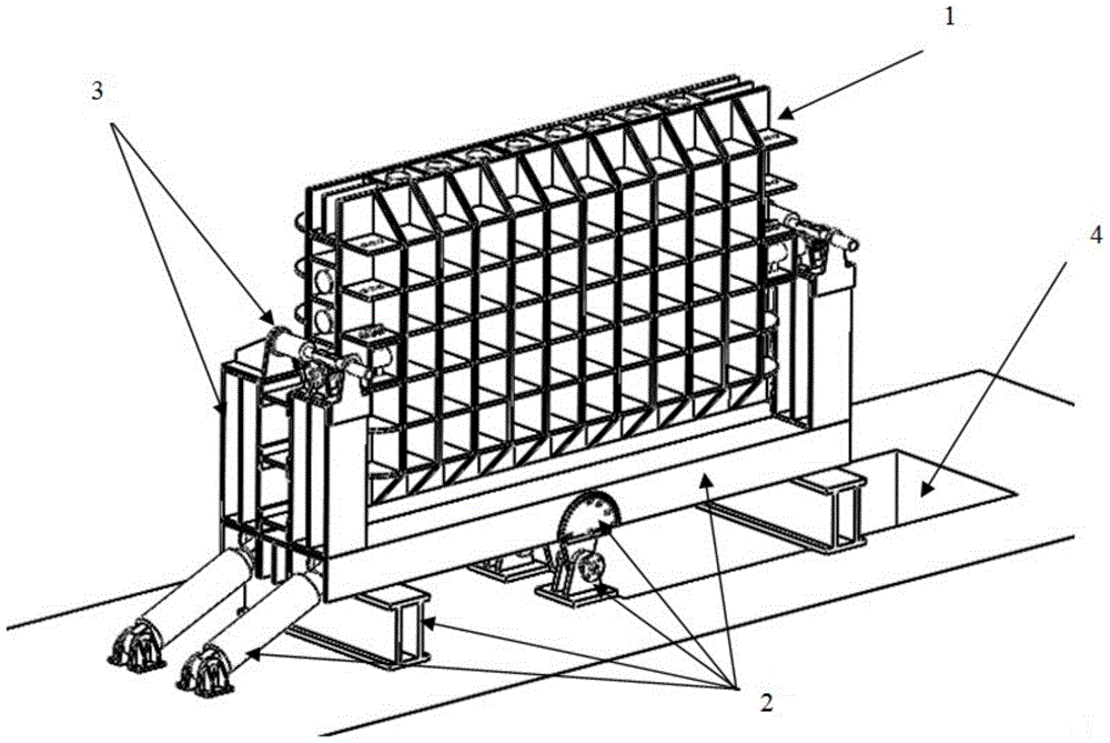 A bidirectional multi-angle intelligent flipping model test device and test method